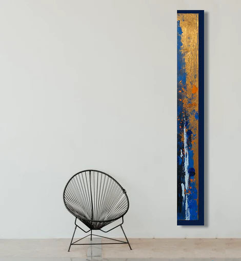 dallanges_gallerie_totems_rectangles art contemporary vertical wall art art deco inspired blue