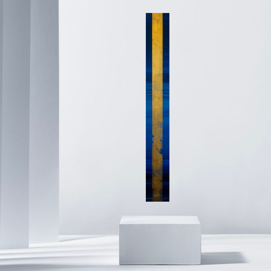 dallanges-contemporary-art-vertical wall art totem-gold-spring interior 3B