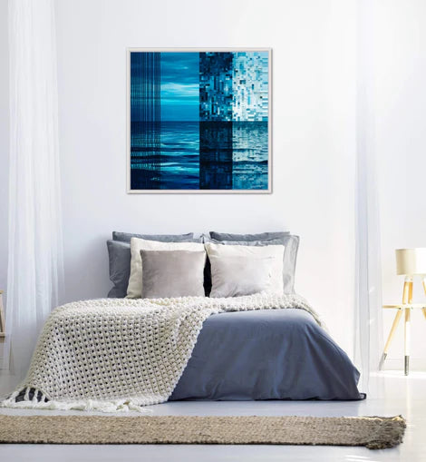 Drunk at Sea - Dallanges Contemporary Blue Art