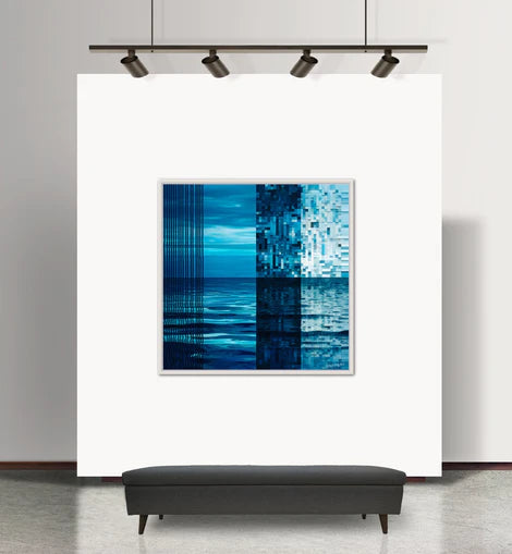 Drunk at Sea - Dallanges Contemporary Blue Art