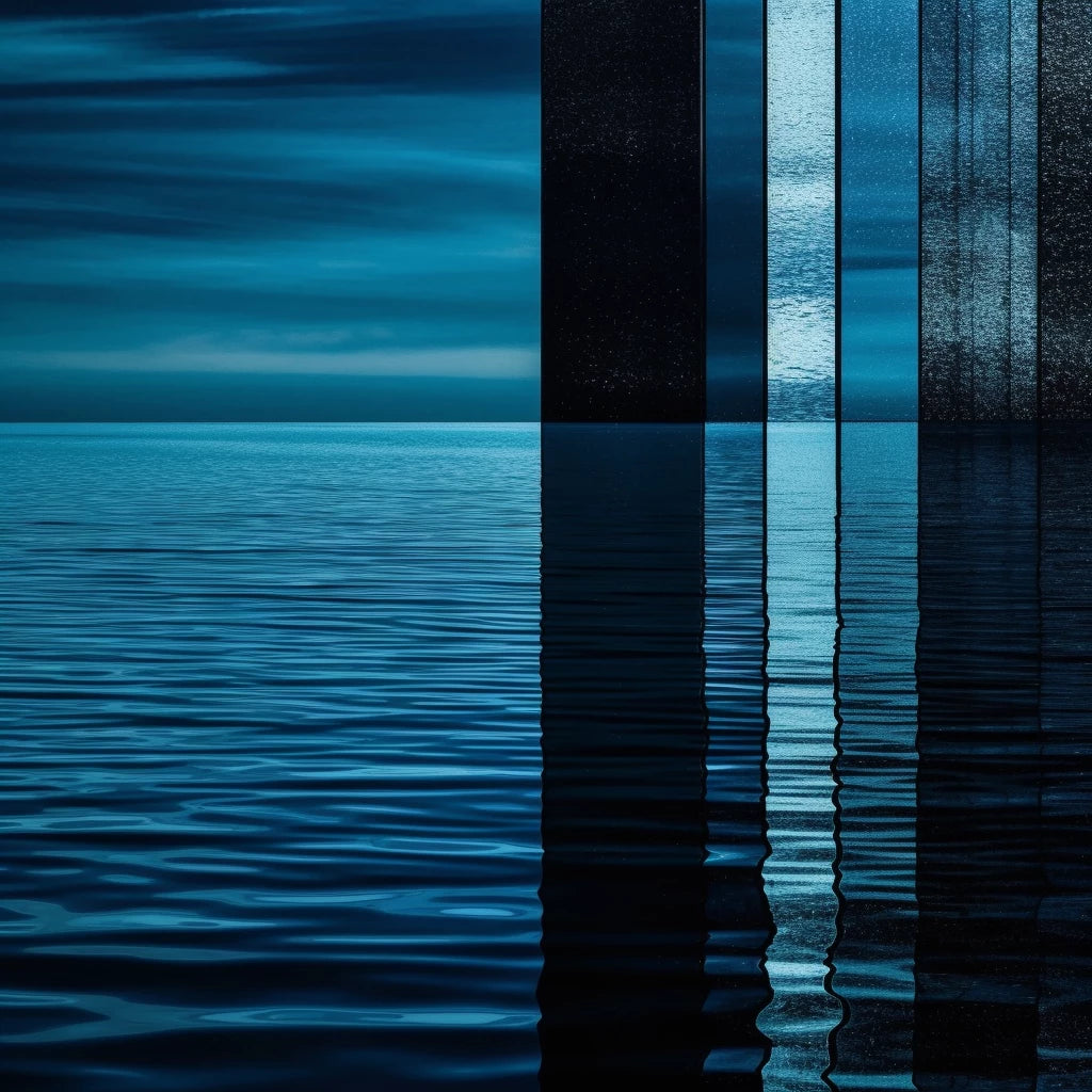 Dallanges blue contemporary art of the sea