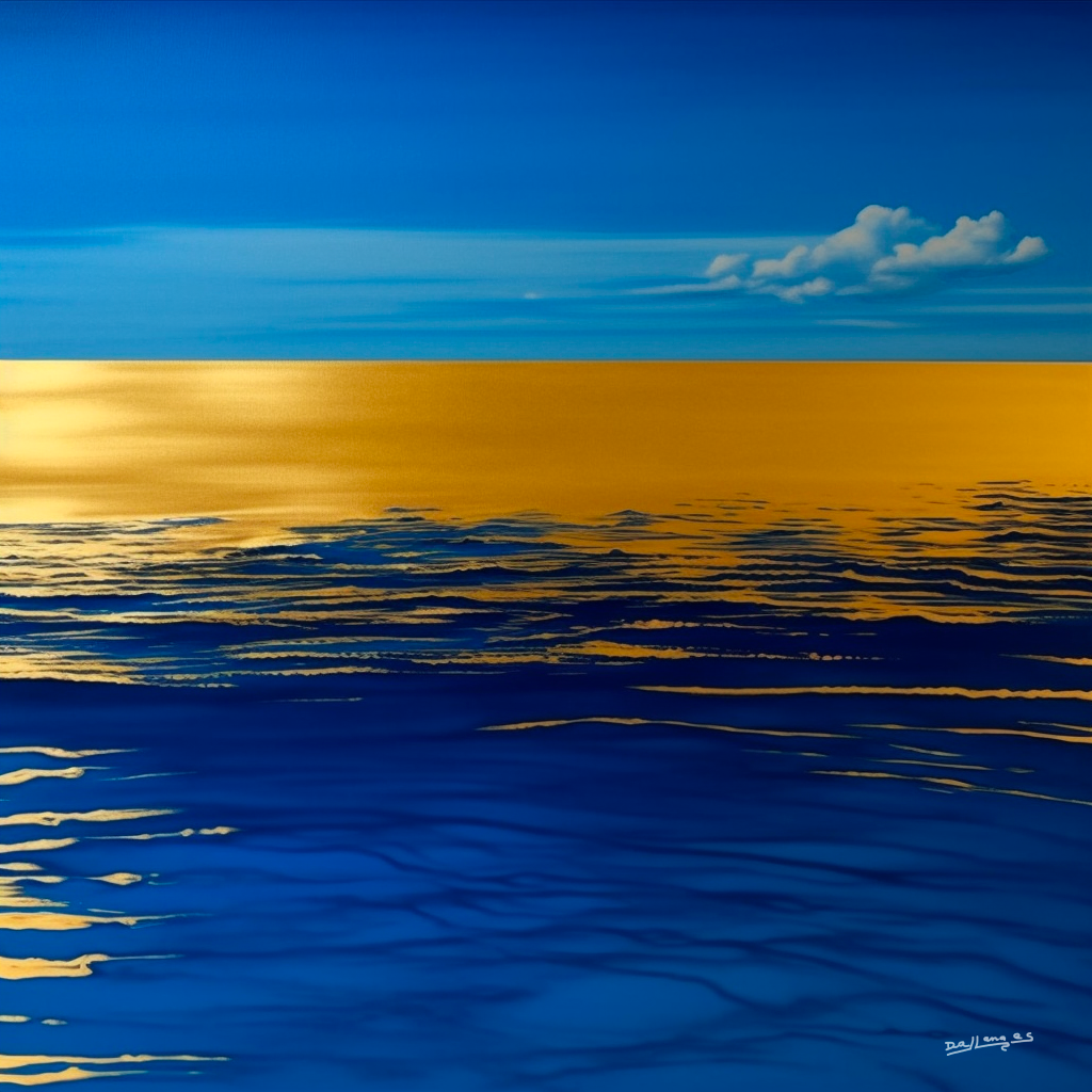 Golden Seas 03 - Dallanges Contemporary Art