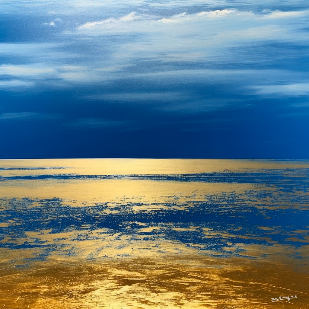 Golden Seas 04 - Dallanges Contemporary Art